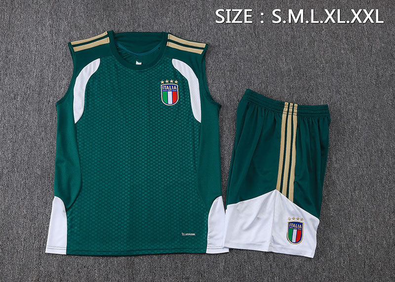 Canotta sportiva verde scuro