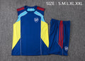 Canotta sportiva blu multicolore azzurro chiaro