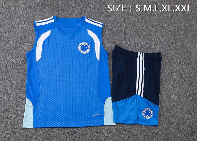 Canotta sportiva blu multicolore